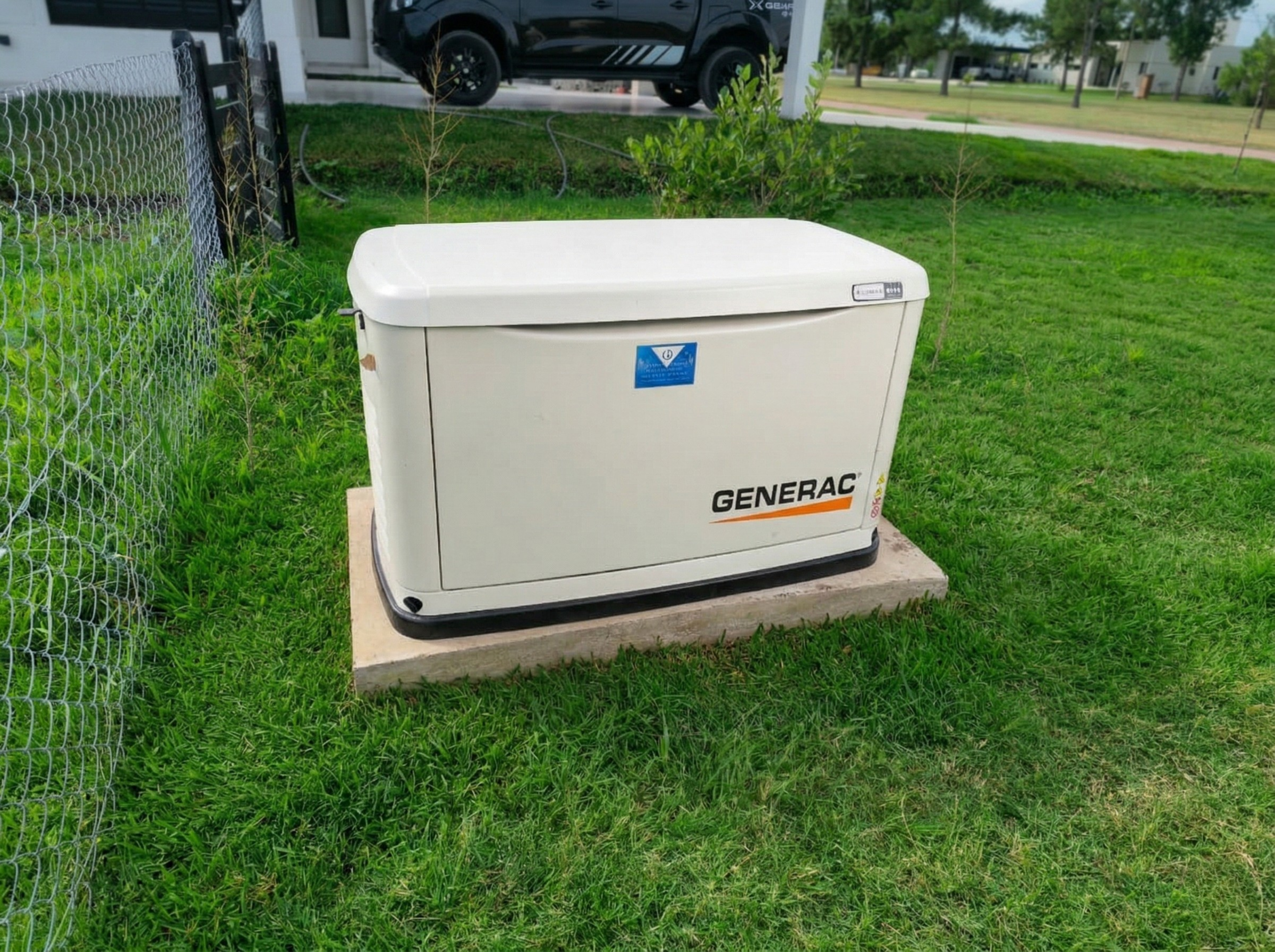 Instalación de generador Generac en barrio privado de Canning